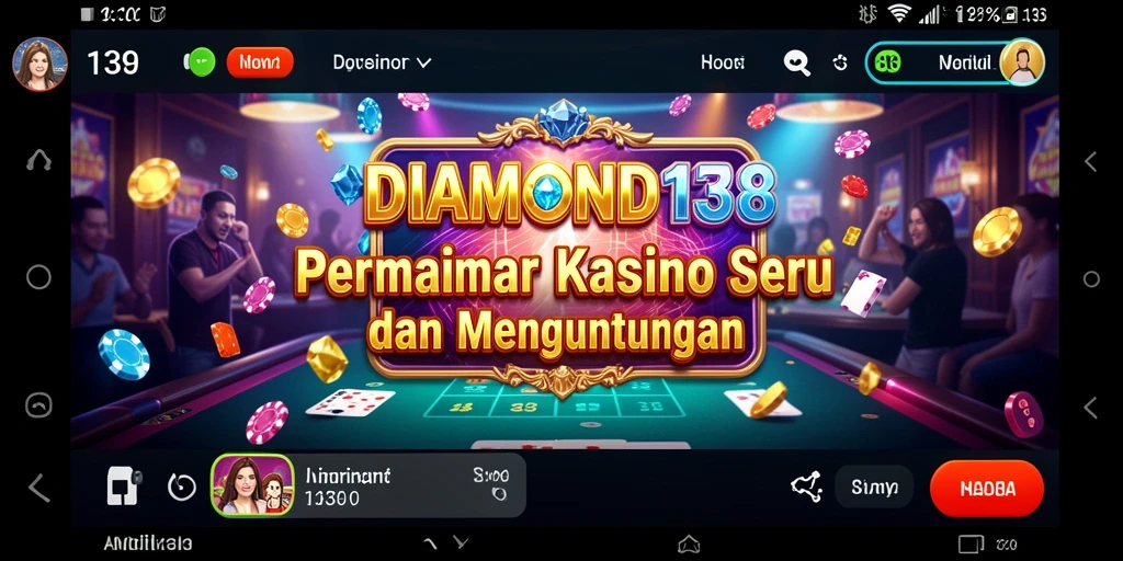 Tampilan screenshot gameplay <strong>DIAMOND138</strong> yang menampilkan keseruan permainan Kasino.