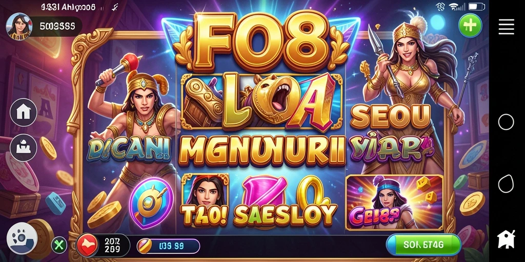 Screenshot gameplay slot FO8 yang mendebarkan dengan grafik luar biasa.