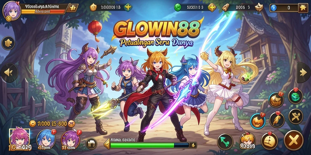 Tampilan menarik dari gameplay GLOWIN88 dalam dunia Anime