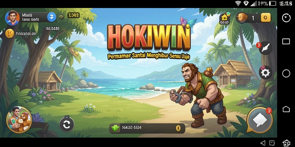 Tampilan gameplay HOKIWIN yang ceria dan menarik.