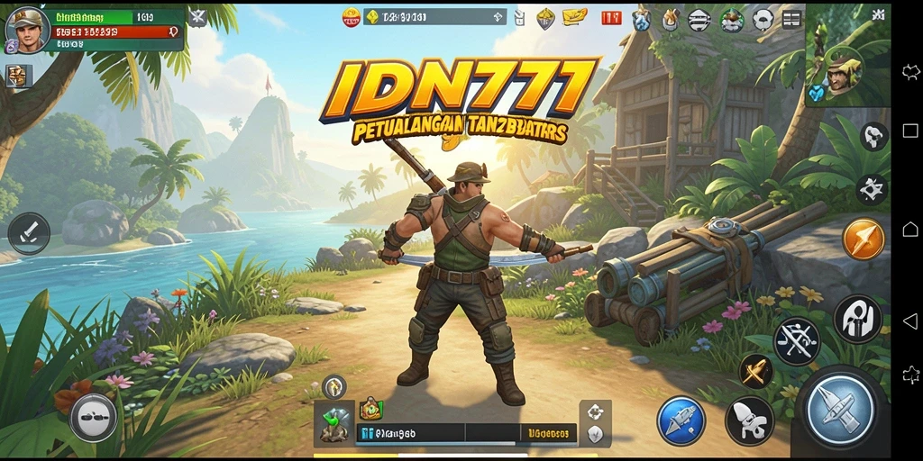 Tampilan gameplay <strong>IDN777</strong> dengan petualangan menakjubkan di dunia terbuka.