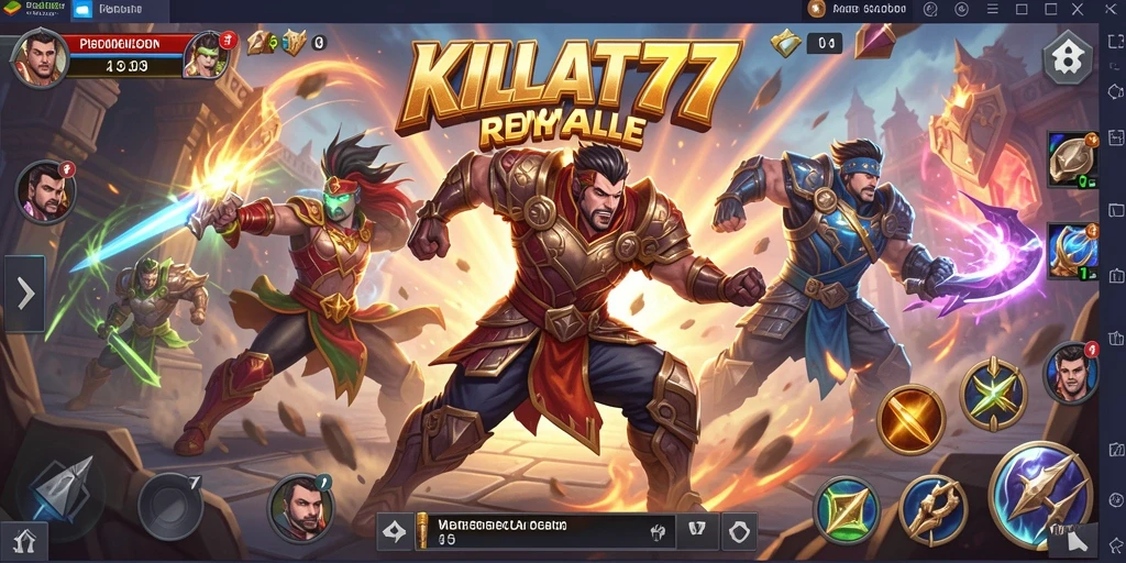 Screenshot gameplay KILAT77 dengan aksi mendebarkan dalam Battle Royale.