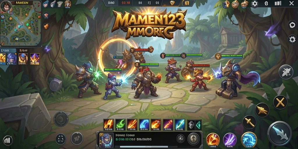 Screenshot gameplay MAMEN123 menampilkan aksi seru di dunia MMORPG.