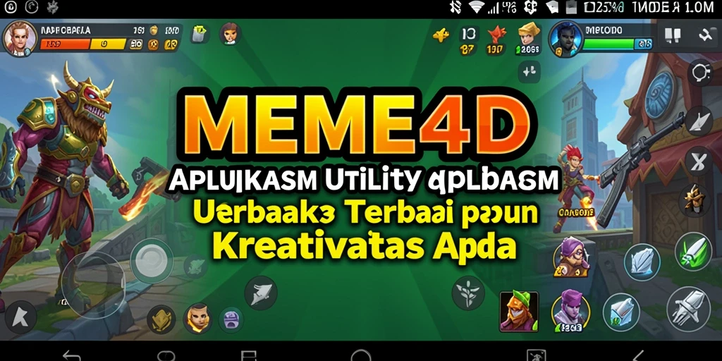 Tampilan antarmuka MEME4D yang intuitif dan menarik.