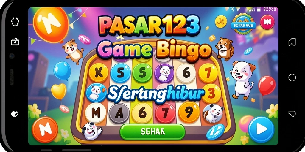 Screenshot utama PASAR123 menunjukkan gameplay Bingo yang seru dan interaktif.