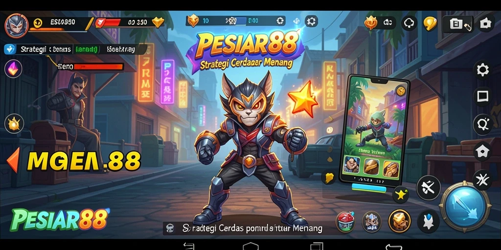 Screenshot PESIAR88 menampilkan aksi strategi yang mendebarkan.
