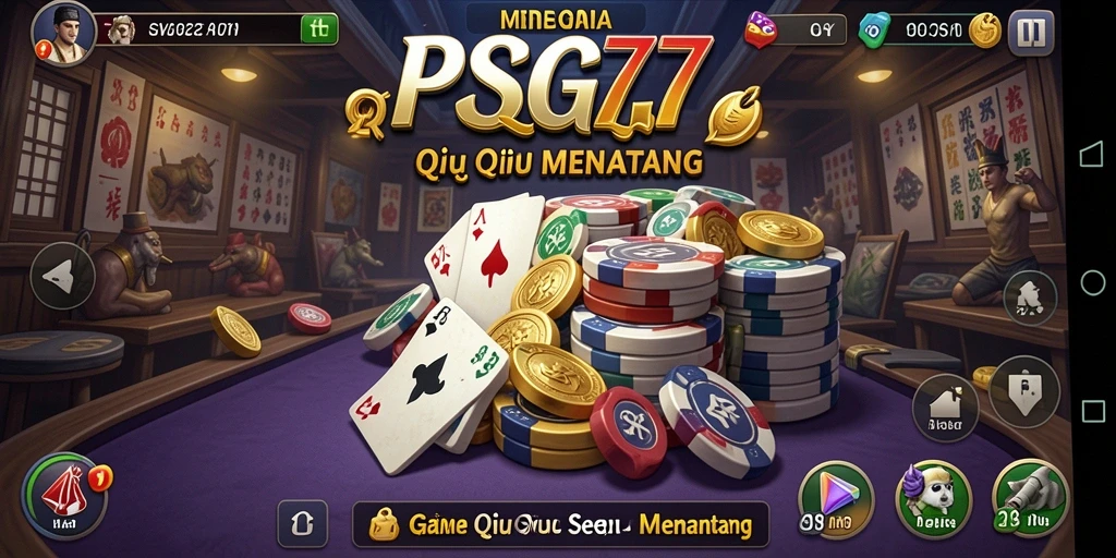 Tampilan gameplay menarik PSG77 saat bermain QiuQiu.