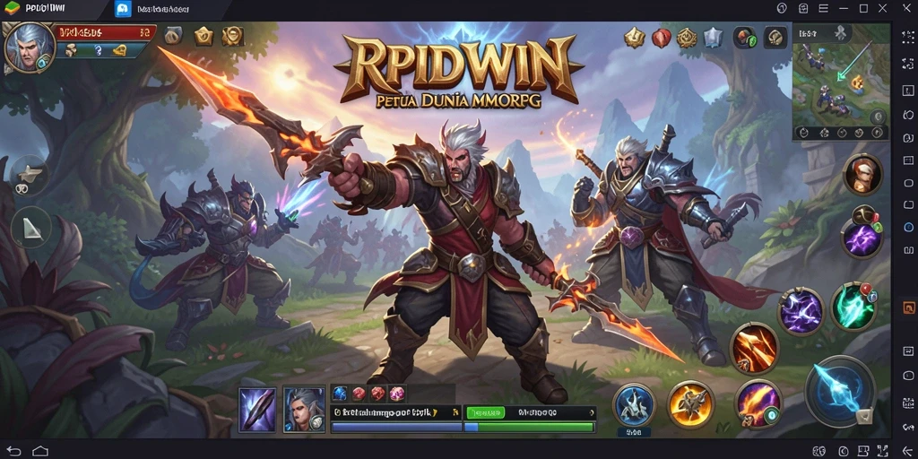 Gameplay RPIDWIN menampilkan pertarungan epik dan eksplorasi dunia yang menakjubkan.