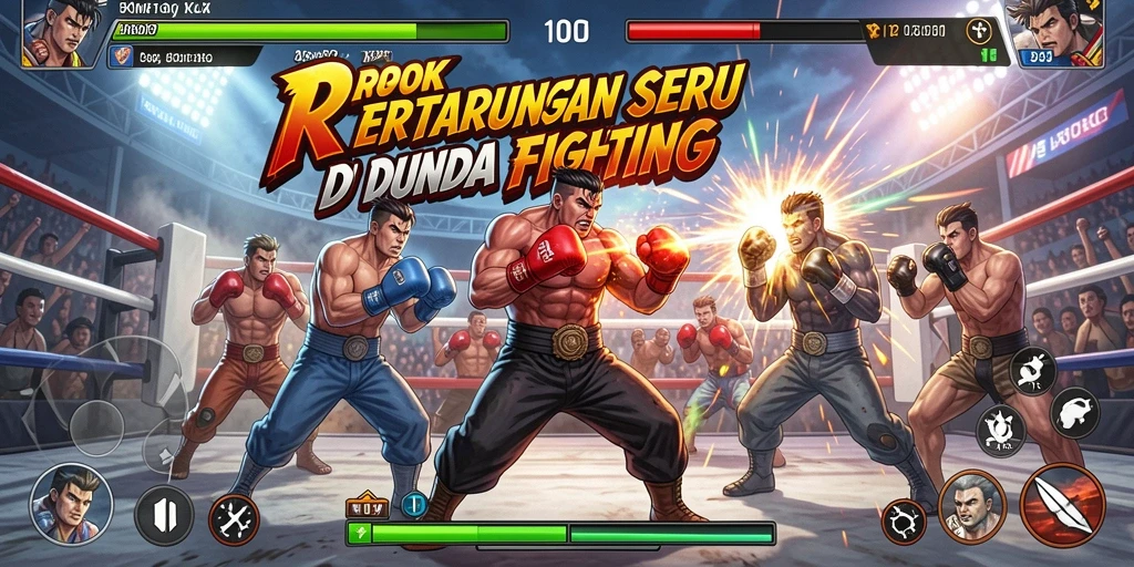 Screenshot menampilkan aksi bertarung epik di RPOK.