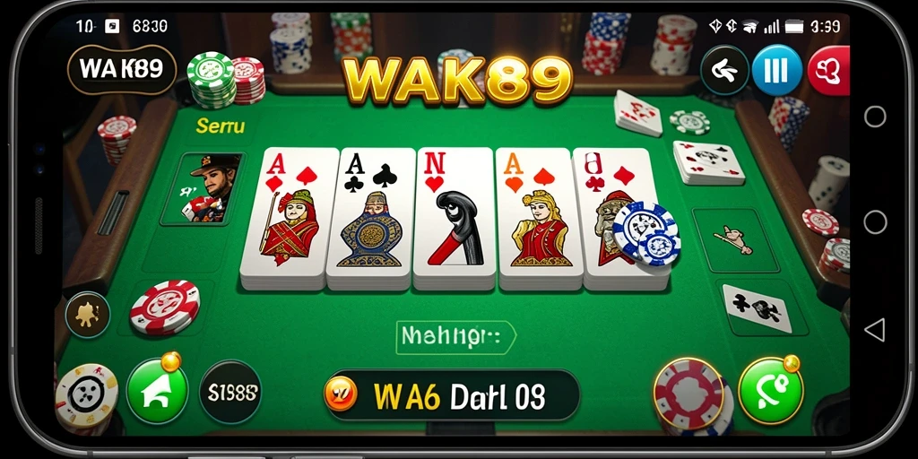 Tangkapan layar dari gameplay seru WAK89 dengan Domino.