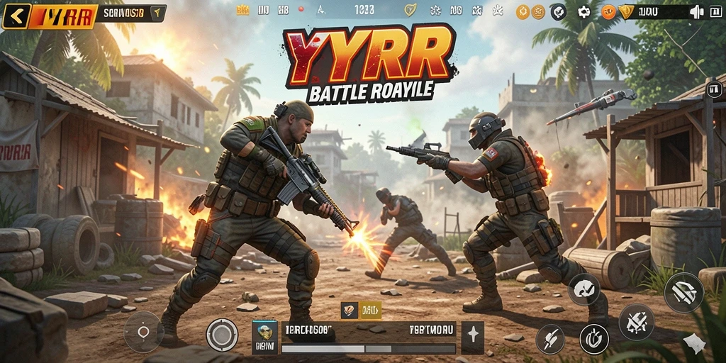 Gameplay seru dan intens di YYRR, yang merupakan Battle Royale terbaru.