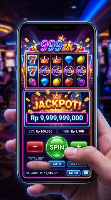 Menu aplikasi yang lengkap di 999zk dengan berbagai pilihan kategori.